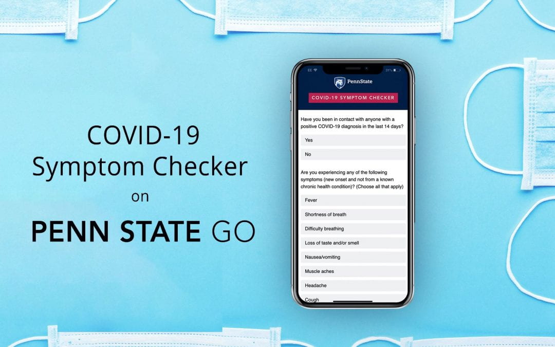 COVID-19 symptom checker now available for students in Penn State Go app