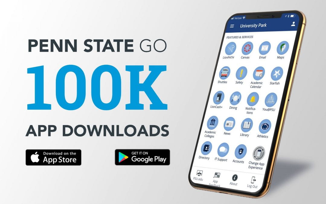 Join the Penn State Go mobile app community, 100,000+ downloads strong!